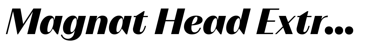 Magnat Head ExtraBold Italic